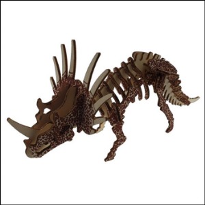 3D 입체 컬러퍼즐 대형 나무 공룡(스티라코사우루스-36pcs)