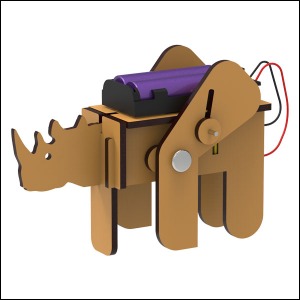 DIY 코뿔소 4족로봇