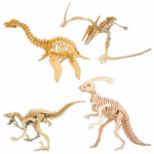 3D 입체 나무 공룡 4종세트 B