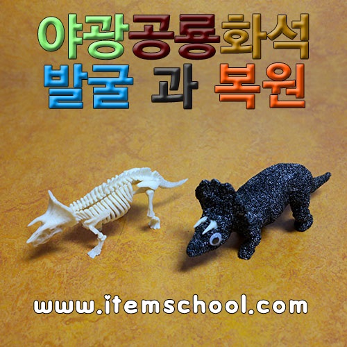 야광공룡화석 발굴과복원
