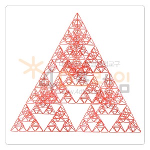 시에르핀스키삼각형 (정삼각 4단계)